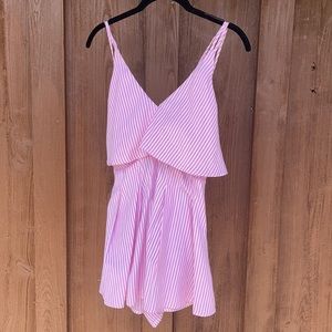 Luxxel Pink Stripes Romper